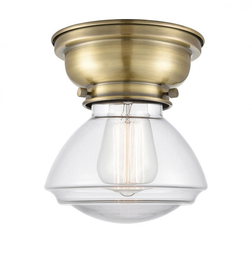 Olean - 1 Light - 7 inch - Antique Brass - Flush Mount (3442|623-1F-AB-G322-LED)