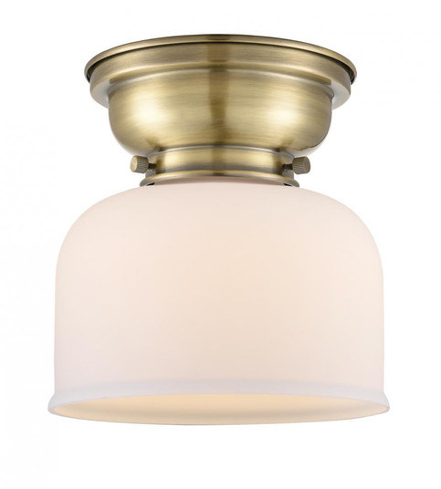 Bell - 1 Light - 8 inch - Antique Brass - Flush Mount (3442|623-1F-AB-G71-LED)