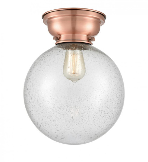 Beacon - 1 Light - 10 inch - Antique Copper - Flush Mount (3442|623-1F-AC-G204-10)