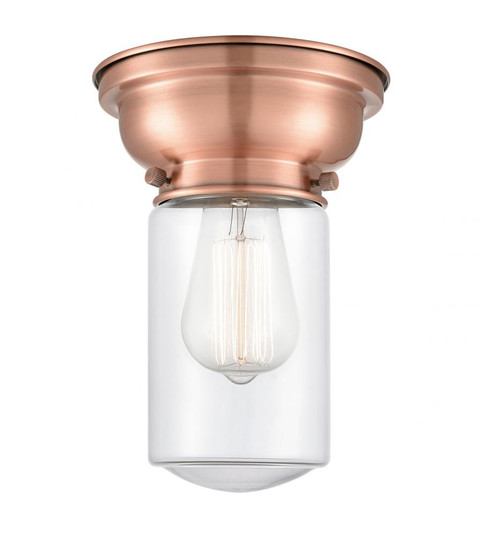 Dover - 1 Light - 6 inch - Antique Copper - Flush Mount (3442|623-1F-AC-G312-LED)