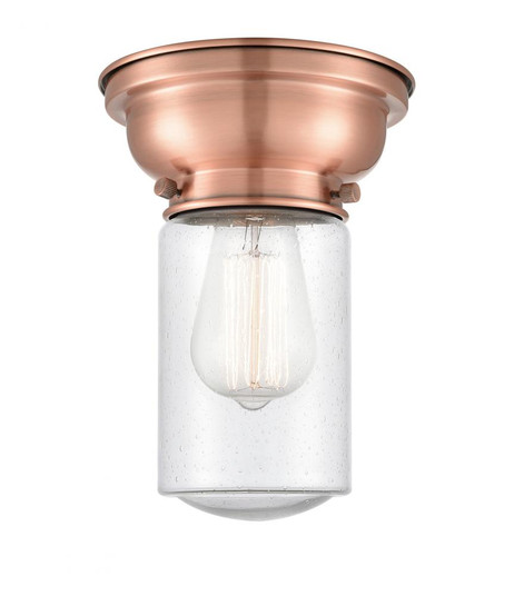 Dover - 1 Light - 6 inch - Antique Copper - Flush Mount (3442|623-1F-AC-G314-LED)