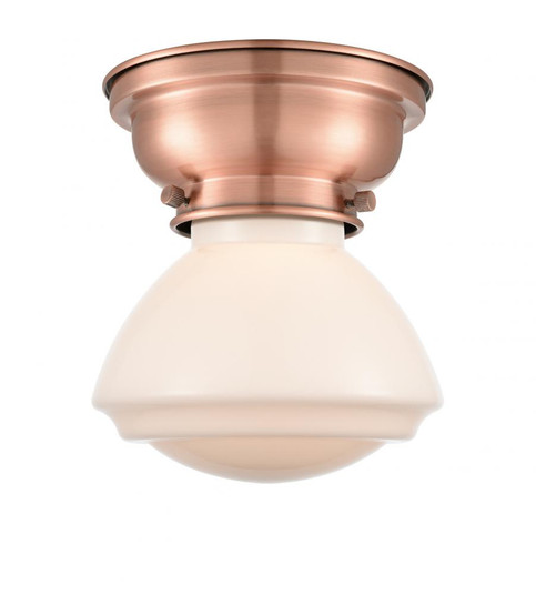 Olean - 1 Light - 7 inch - Antique Copper - Flush Mount (3442|623-1F-AC-G321)