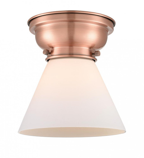 Cone - 1 Light - 8 inch - Antique Copper - Flush Mount (3442|623-1F-AC-G41)