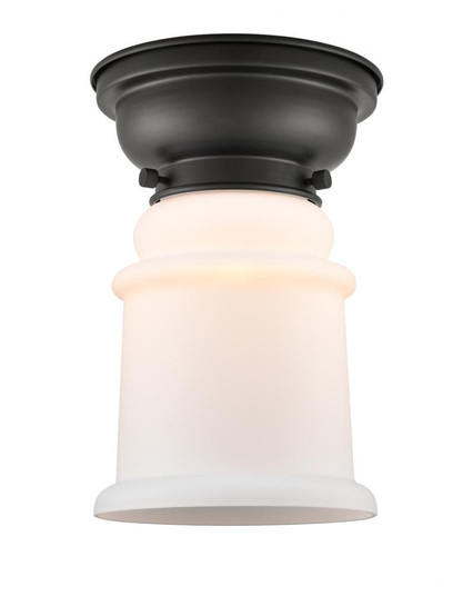 Canton - 1 Light - 6 inch - Matte Black - Flush Mount (3442|623-1F-BK-G181-LED)