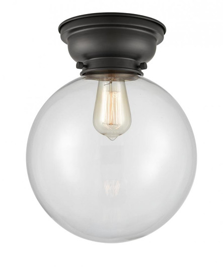 Beacon - 1 Light - 10 inch - Matte Black - Flush Mount (3442|623-1F-BK-G202-10)