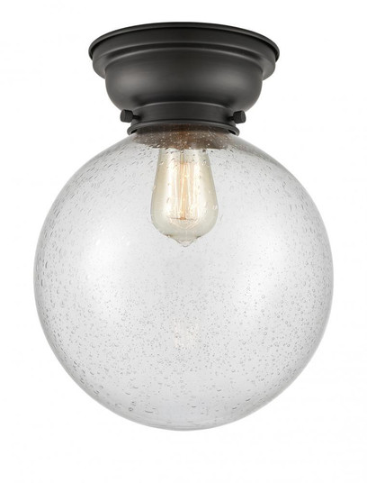 Beacon - 1 Light - 10 inch - Matte Black - Flush Mount (3442|623-1F-BK-G204-10)
