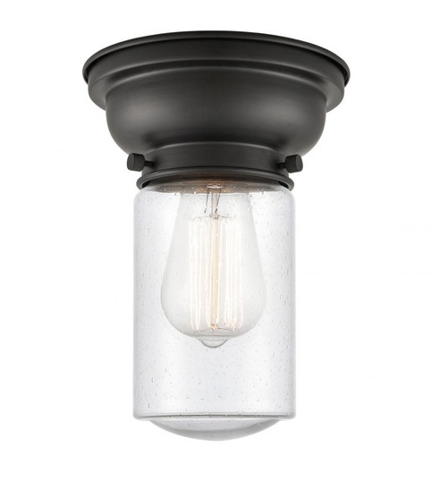 Dover - 1 Light - 6 inch - Matte Black - Flush Mount (3442|623-1F-BK-G314)