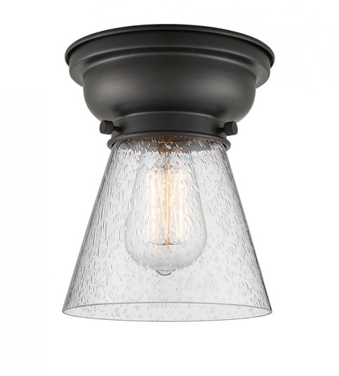 Cone - 1 Light - 6 inch - Matte Black - Flush Mount (3442|623-1F-BK-G64)
