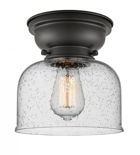 Bell - 1 Light - 8 inch - Matte Black - Flush Mount (3442|623-1F-BK-G74)