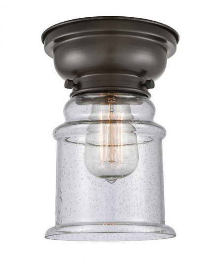 Canton - 1 Light - 6 inch - Oil Rubbed Bronze - Flush Mount (3442|623-1F-OB-G184-LED)