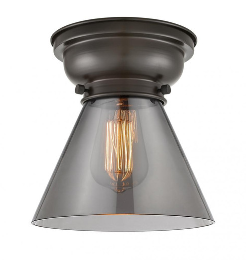 Cone - 1 Light - 8 inch - Oil Rubbed Bronze - Flush Mount (3442|623-1F-OB-G43)