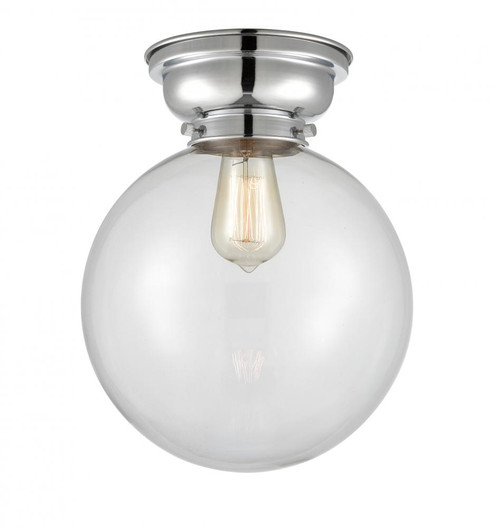 Beacon - 1 Light - 10 inch - Polished Chrome - Flush Mount (3442|623-1F-PC-G202-10-LED)