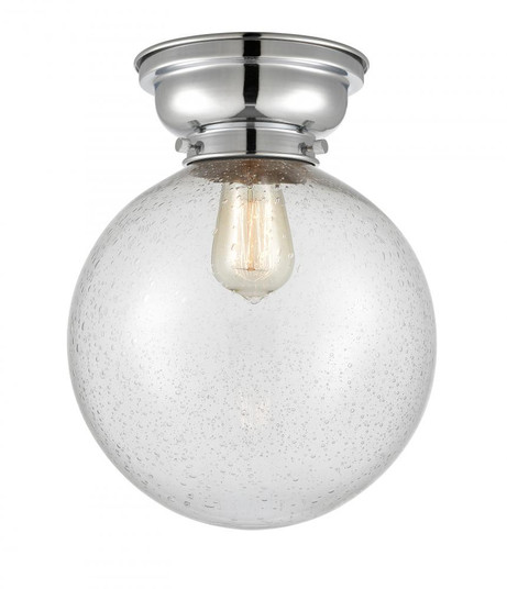 Beacon - 1 Light - 10 inch - Polished Chrome - Flush Mount (3442|623-1F-PC-G204-10-LED)