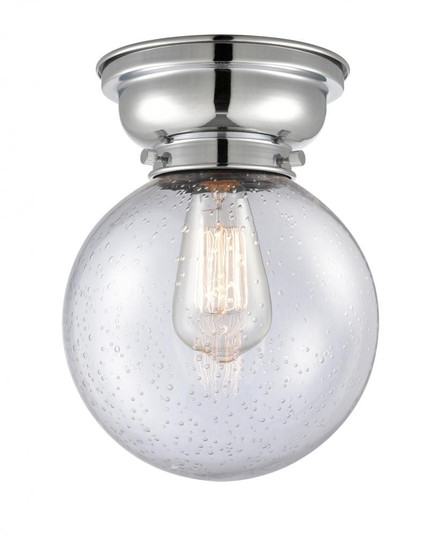 Beacon - 1 Light - 8 inch - Polished Chrome - Flush Mount (3442|623-1F-PC-G204-8)