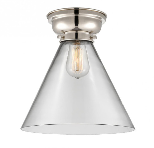 Cone - 1 Light - 12 inch - Polished Nickel - Flush Mount (3442|623-1F-PN-G42-L)