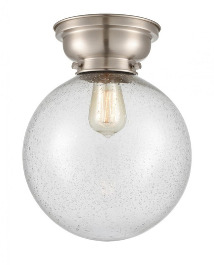 Beacon - 1 Light - 10 inch - Brushed Satin Nickel - Flush Mount (3442|623-1F-SN-G204-10)