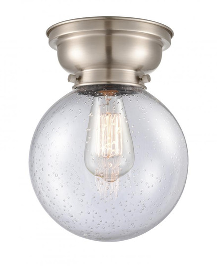 Beacon - 1 Light - 8 inch - Brushed Satin Nickel - Flush Mount (3442|623-1F-SN-G204-8)