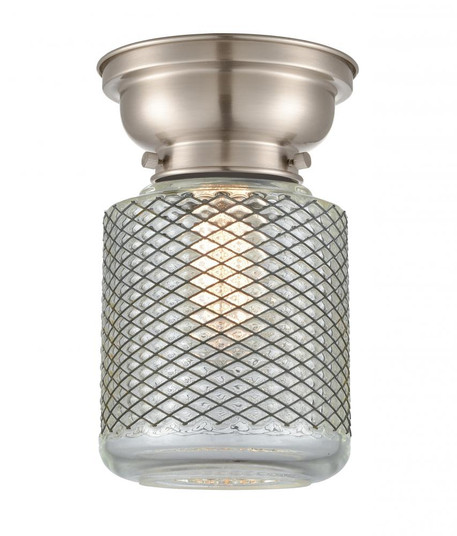 Stanton - 1 Light - 6 inch - Brushed Satin Nickel - Flush Mount (3442|623-1F-SN-G262-LED)