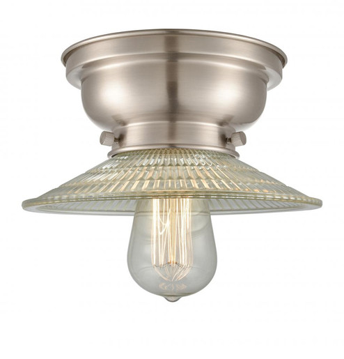 Halophane - 1 Light - 9 inch - Brushed Satin Nickel - Flush Mount (3442|623-1F-SN-G2-LED)