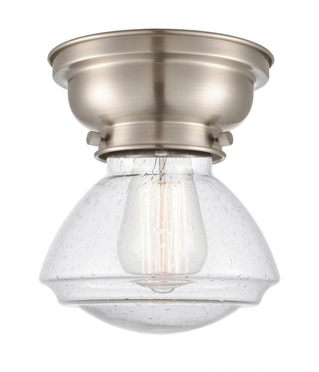Olean - 1 Light - 7 inch - Brushed Satin Nickel - Flush Mount (3442|623-1F-SN-G324)