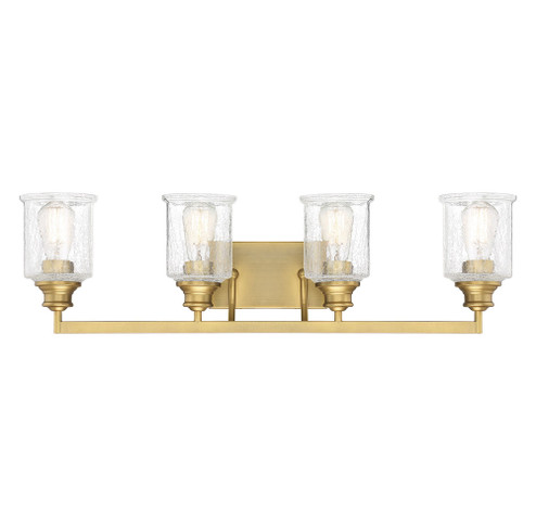 Hampton 4-Light Bathroom Vanity Light in Warm Brass (128|8-1972-4-322)
