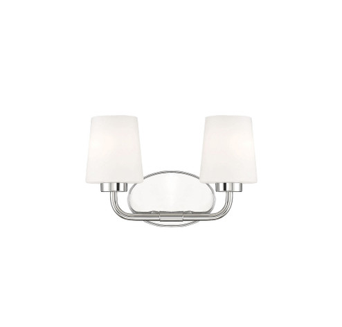 Capra 2-Light Bathroom Vanity Light in Polished Nickel (128|8-4090-2-109)