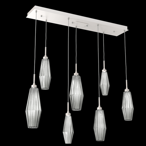Aalto Linear 7pc Multi-Pendant (1289|PLB0049-07-BS-RS-C01-L1)