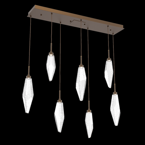 Rock Crystal Linear 7pc Multi-Pendant (1289|PLB0050-07-FB-CC-C01-L1)