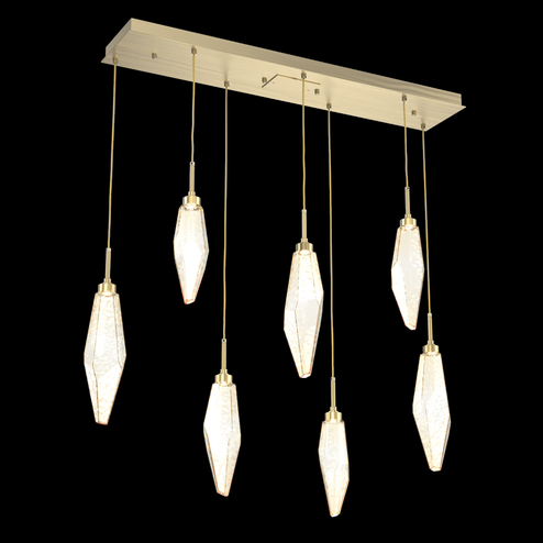 Rock Crystal Linear 7pc Multi-Pendant (1289|PLB0050-07-HB-CA-C01-L1)