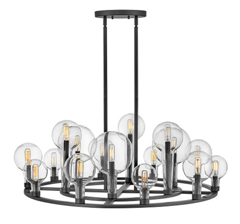Large Single Tier Chandelier (87|30529BK)