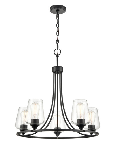 Ashford 5-Light Chandelier Ceiling Light Matte Black (670|9725-MB)