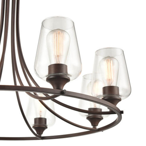 Ashford 8-Light Chandelier Ceiling - Rubbed Bronze (670|9728-RBZ)