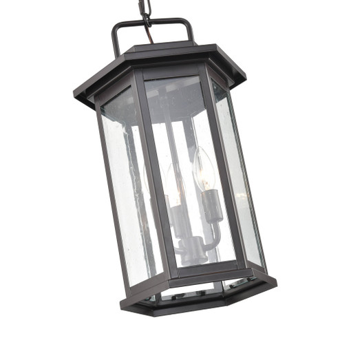 Ellis 3-Light Outdoor Hanging Lantern Powder Coated Bronze (670|2687-PBZ)