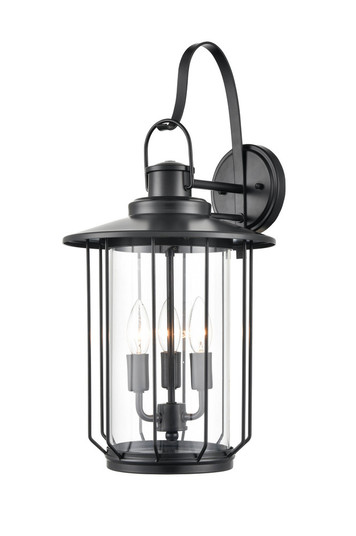 Belvoir 3-Light Outdoor Wall Sconce Powder Coated Black (670|2695-PBK)