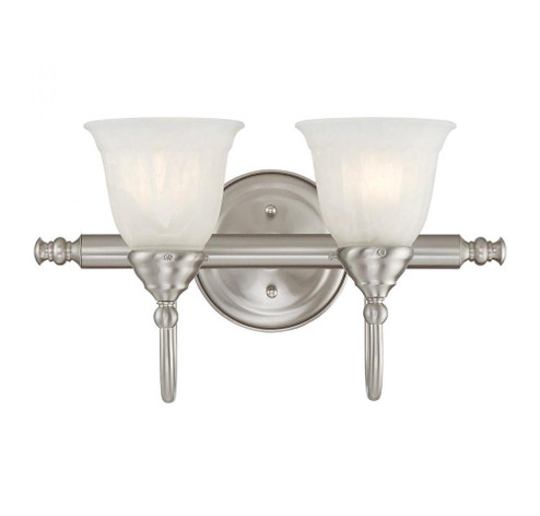 Brunswick 2-Light Bathroom Vanity Light in Satin Nickel (128|8-1062-2-SN)