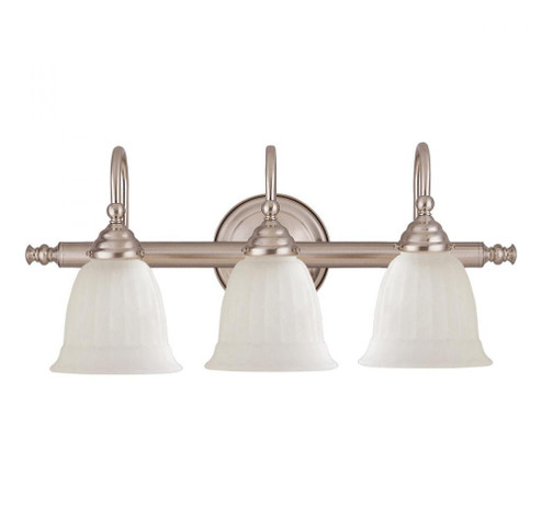 Brunswick 3-Light Bathroom Vanity Light in Satin Nickel (128|8-1062-3-SN)