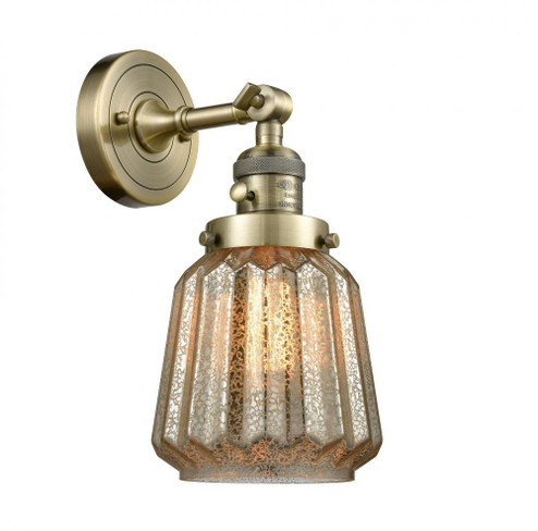 Chatham - 1 Light - 7 inch - Antique Brass - Adjustable Sconce (3442|203SW-AB-G146-LED)