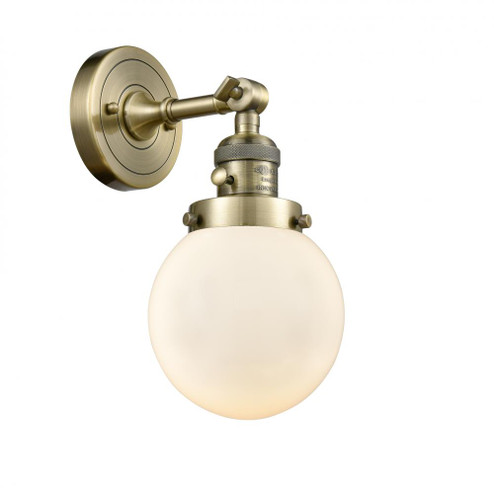 Beacon - 1 Light - 6 inch - Antique Brass - Adjustable Sconce (3442|203SW-AB-G201-6-LED)