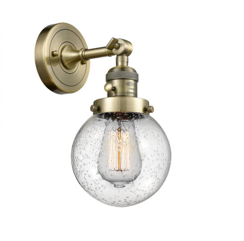 Beacon - 1 Light - 6 inch - Antique Brass - Adjustable Sconce (3442|203SW-AB-G204-6-LED)