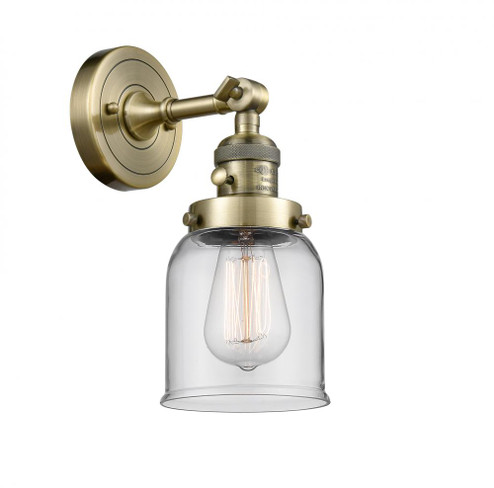 Bell - 1 Light - 5 inch - Antique Brass - Adjustable Sconce (3442|203SW-AB-G52-LED)