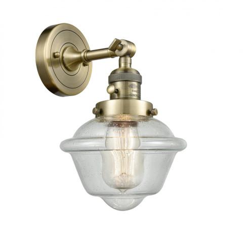 Oxford - 1 Light - 8 inch - Antique Brass - Adjustable Sconce (3442|203SW-AB-G534-LED)