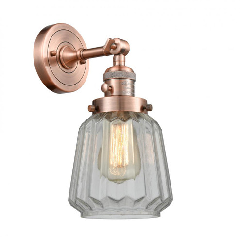 Chatham - 1 Light - 7 inch - Antique Copper - Adjustable Sconce (3442|203SW-AC-G142-LED)