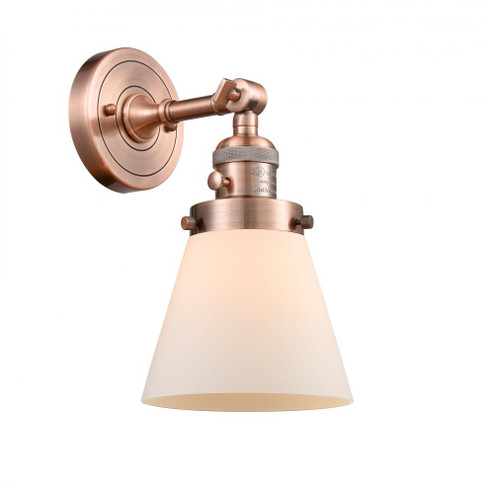 Cone - 1 Light - 6 inch - Antique Copper - Sconce (3442|203SW-AC-G61-LED)