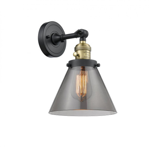 Cone - 1 Light - 8 inch - Black Antique Brass - Adjustable Sconce (3442|203SW-BAB-G43-LED)
