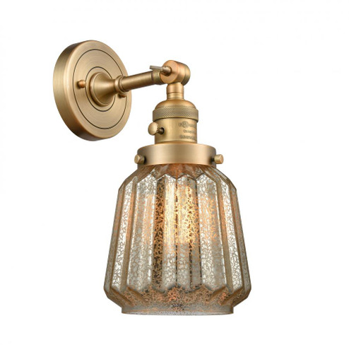 Chatham - 1 Light - 7 inch - Brushed Brass - Adjustable Sconce (3442|203SW-BB-G146-LED)