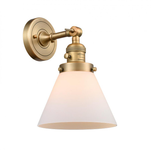 Cone - 1 Light - 8 inch - Brushed Brass - Sconce (3442|203SW-BB-G41-LED)
