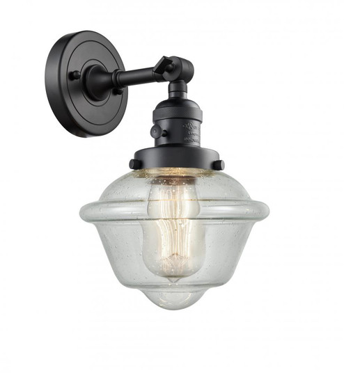 Oxford - 1 Light - 8 inch - Matte Black - Adjustable Sconce (3442|203SW-BK-G534-LED)