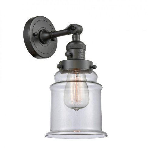 Canton - 1 Light - 7 inch - Oil Rubbed Bronze - Adjustable Sconce (3442|203SW-OB-G182-LED)