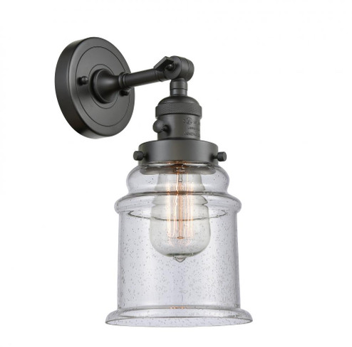 Canton - 1 Light - 7 inch - Oil Rubbed Bronze - Adjustable Sconce (3442|203SW-OB-G184-LED)