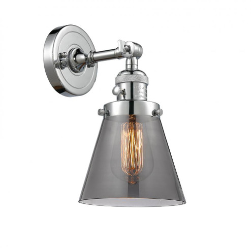 Cone - 1 Light - 6 inch - Polished Chrome - Adjustable Sconce (3442|203SW-PC-G63-LED)